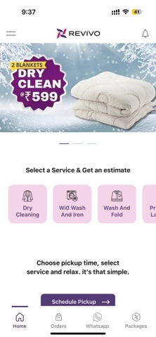 REVIVO Dryclean & Laundry Screenshot 1 of 3