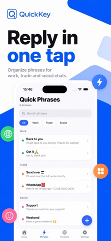 QuickKey - Smart Keyboard iPhone screenshot