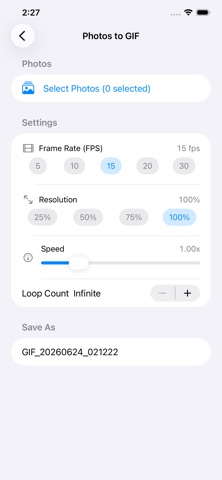 Simple GIF Creator screenshot