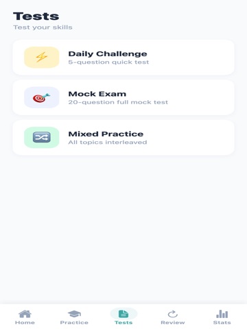 Portuguese Grammar Practice iPad screenshot