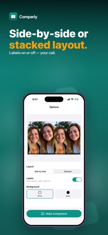 Comparly: Photo Compare iPhone screenshot