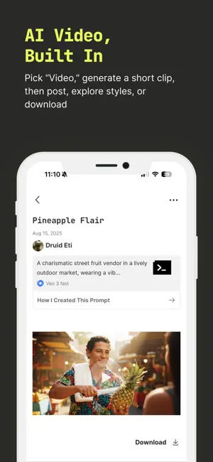 prompt mine: AI Generator App screenshot 4
