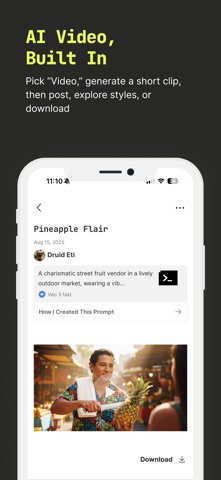 prompt mine: AI Generator App Screenshot 4 of 9