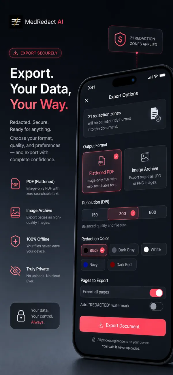 Screenshot #3 pour MedRedact: Medical Privacy AI