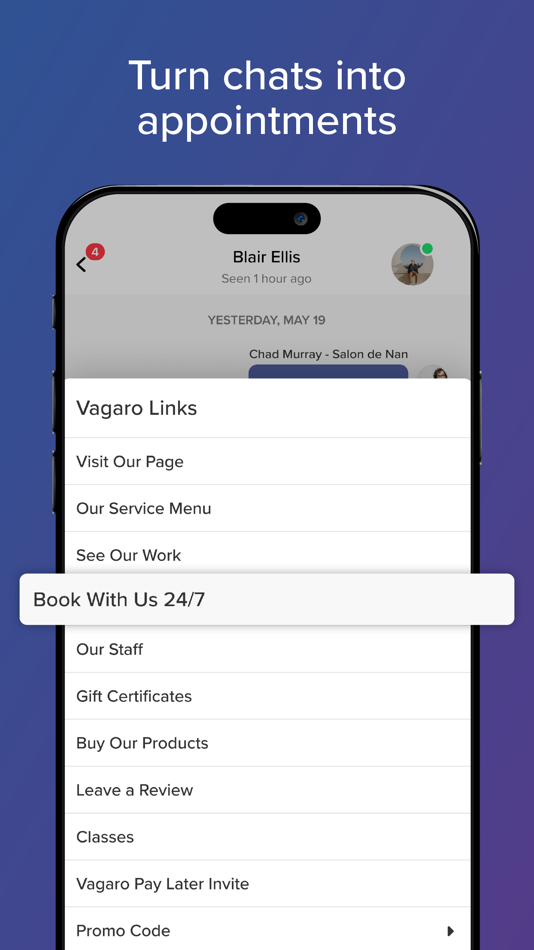 #5. Connect: Business Messenger (iOS) بواسطة: Vagaro Inc