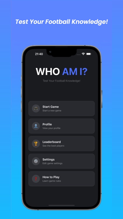 WhoAmI? Guess the Player