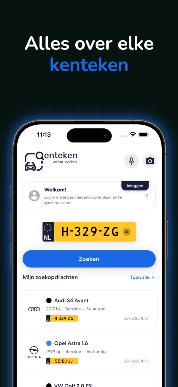 Screenshot #1 pour Qenteken - Kenteken Check