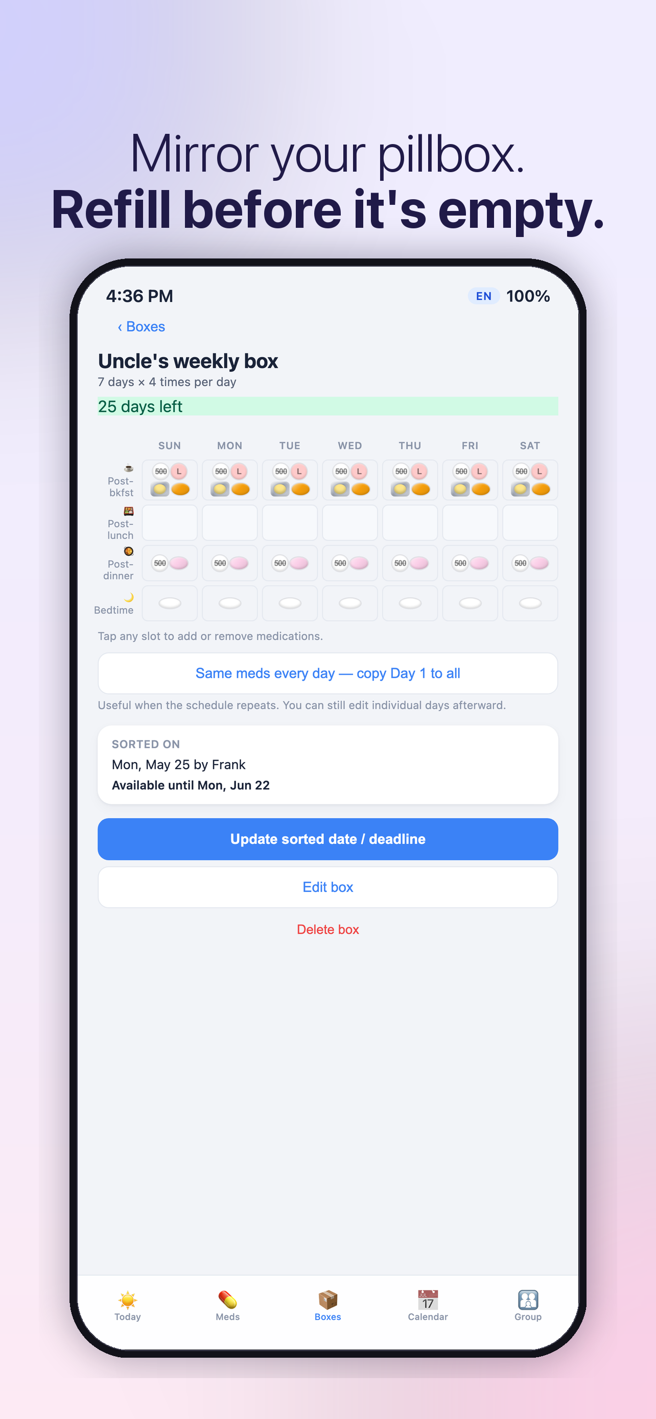 Unclepills - Pills Manager screenshot 3