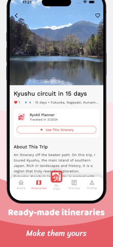 Ryokô Planner: Japan Trip iPhone screenshot