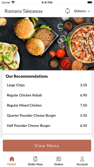 Romana Takeaway Screenshot