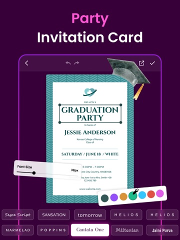 Invitation Maker - Card Maker iPad screenshot