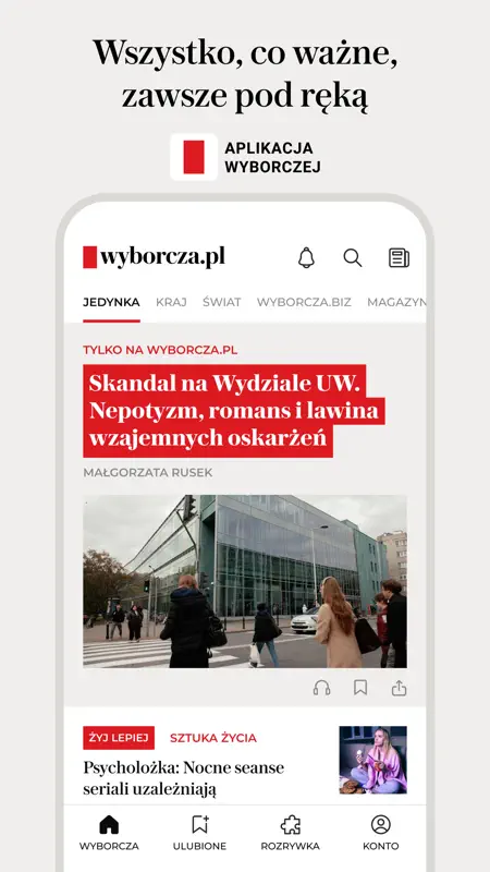 WYBORCZA: fakty, newsy, opinie screenshot 1 of 8