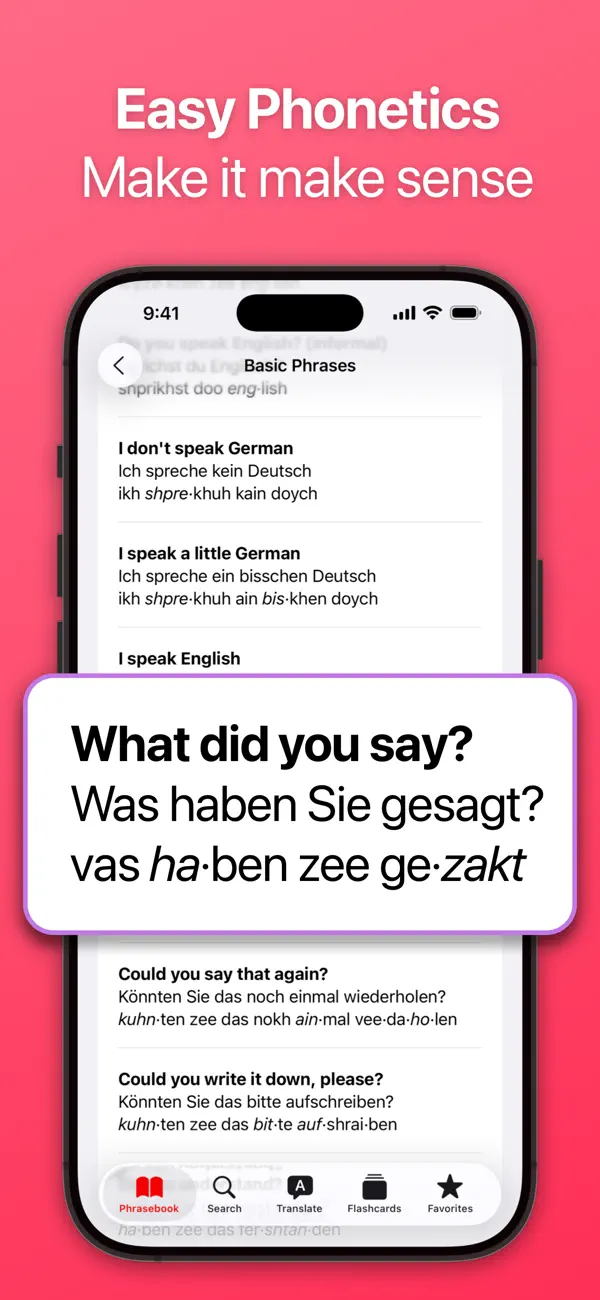 SpeakEasy German Phrasebook Screenshot 3