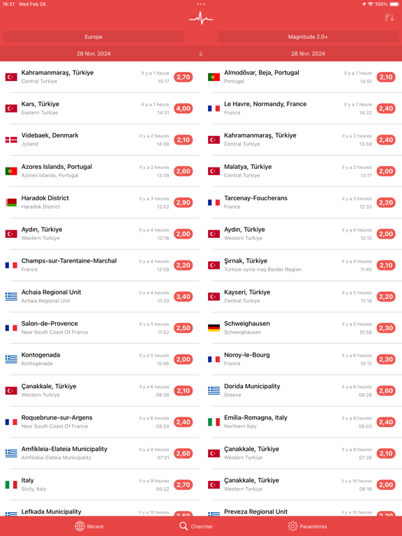 Screenshot #5 pour My Earthquake Alerts Pro