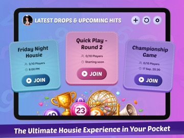 HousieHub - Live Tambola Game iPad screenshot