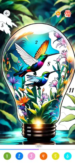 Capture d'écran de Mini Monde Coloriez Par Numéro sur iPhone 2