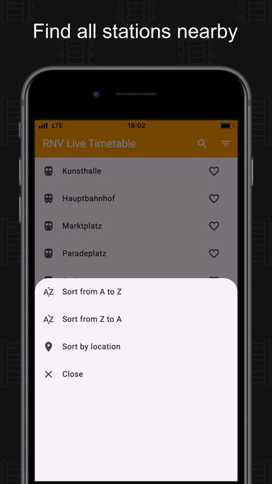 RNV Live Timetable