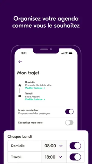 Capture d'écran de BlaBlaCar Daily (Covoiturage) sur iPhone 4
