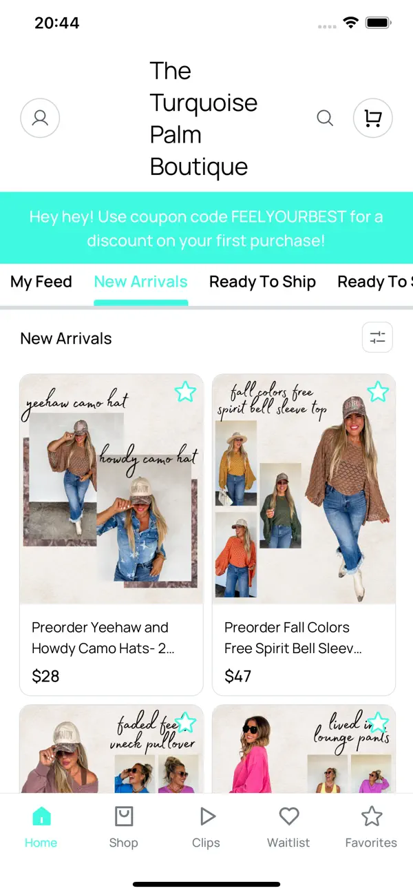 Screenshot #1 pour The Turquoise Palm Boutique