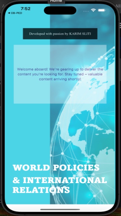 International Relation& Policy Screenshot