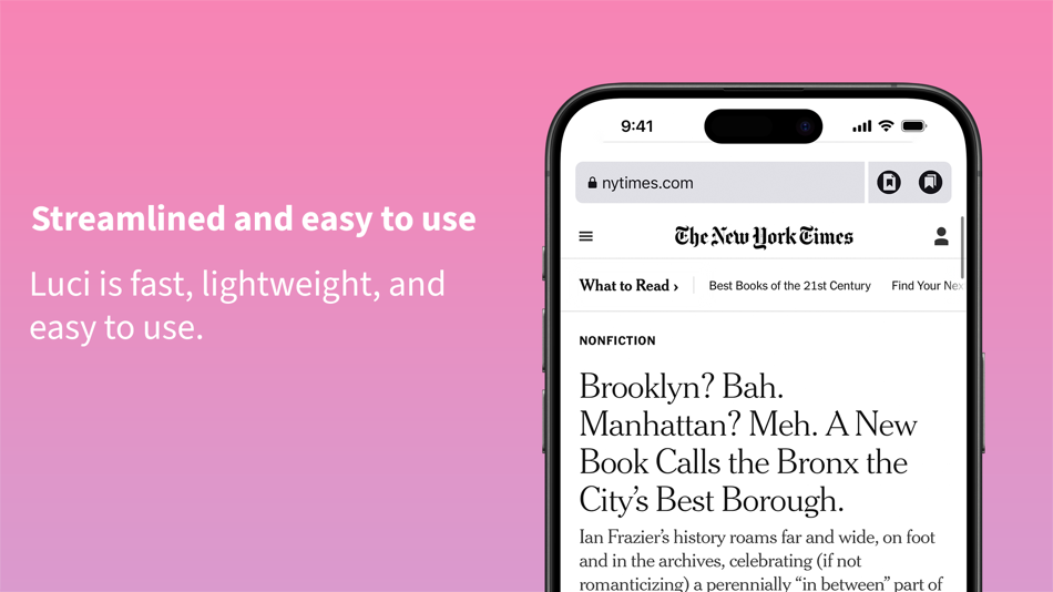 #1. Luci — Browsing & AI Summary (iOS) Av: phi & co.