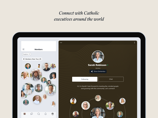 Legatus Connect iPad screenshot 1 - Social Networking app
