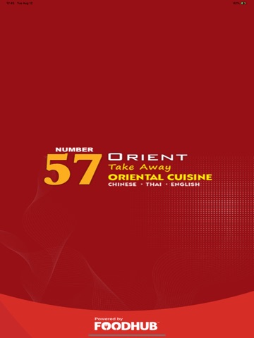 Number 57 Orient Takeaway iPad screenshot
