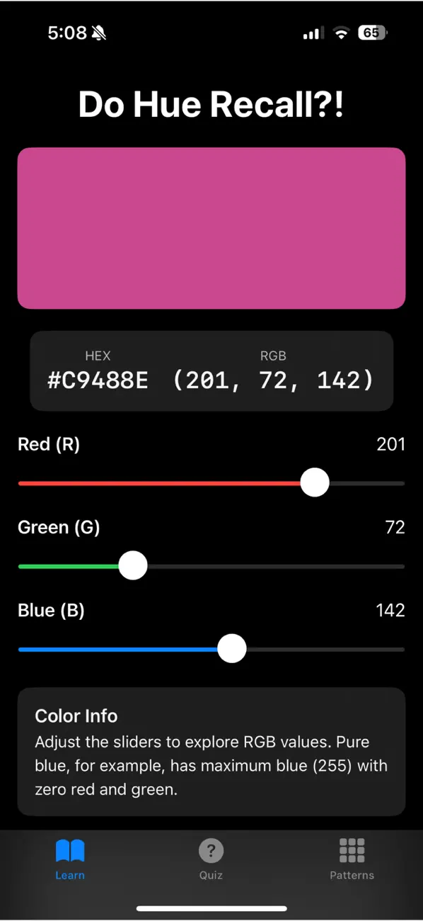 #1. Do Hue Recall?! (iOS) Ved: Samuel Chutter