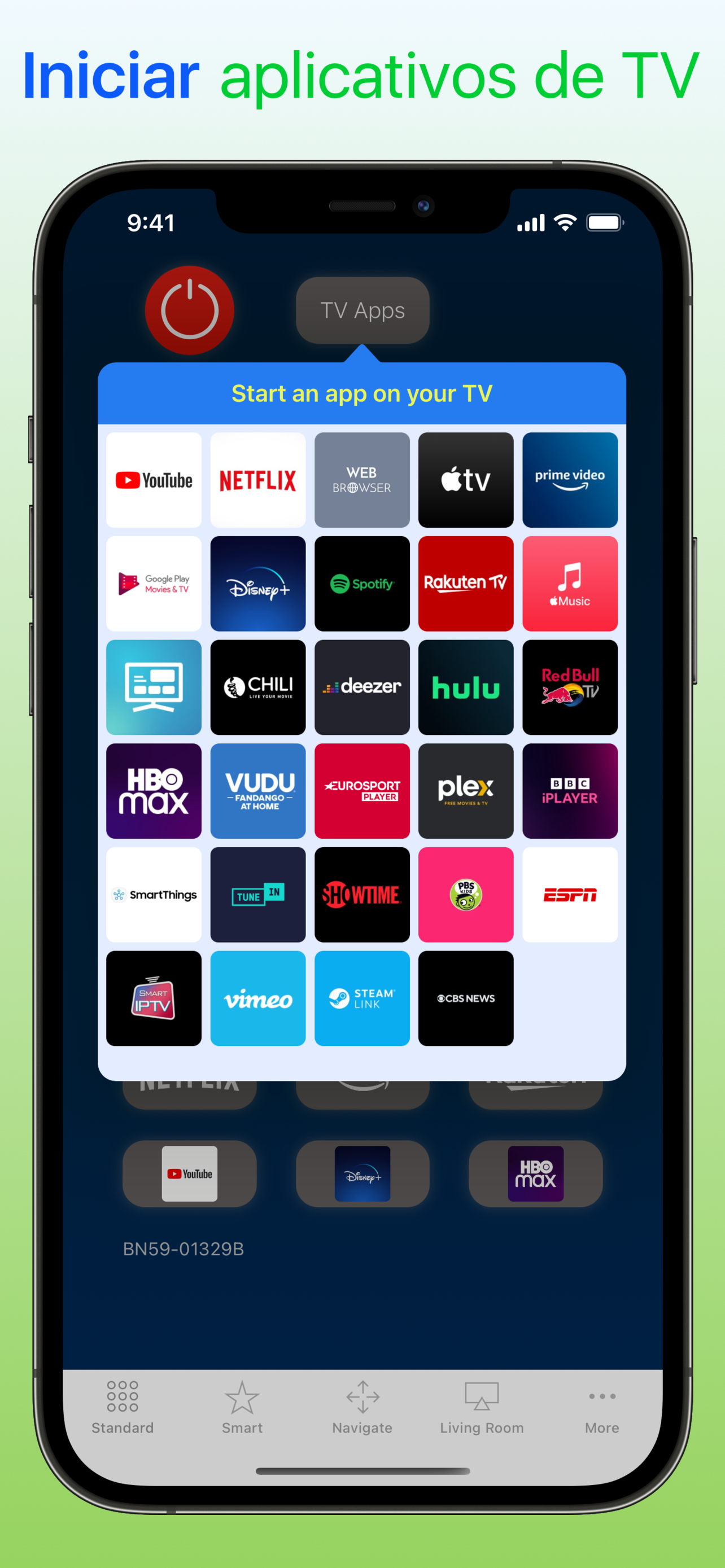 Controle remoto Samsung TV ·