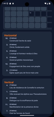 Bible Casée : Mots Croisés screenshot