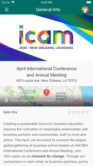 AACSB Events Screenshot