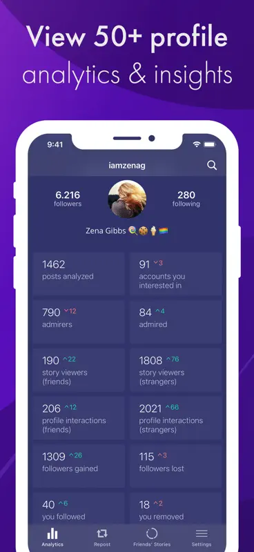 Reports+ Instagram Followers screenshot 2 of 6