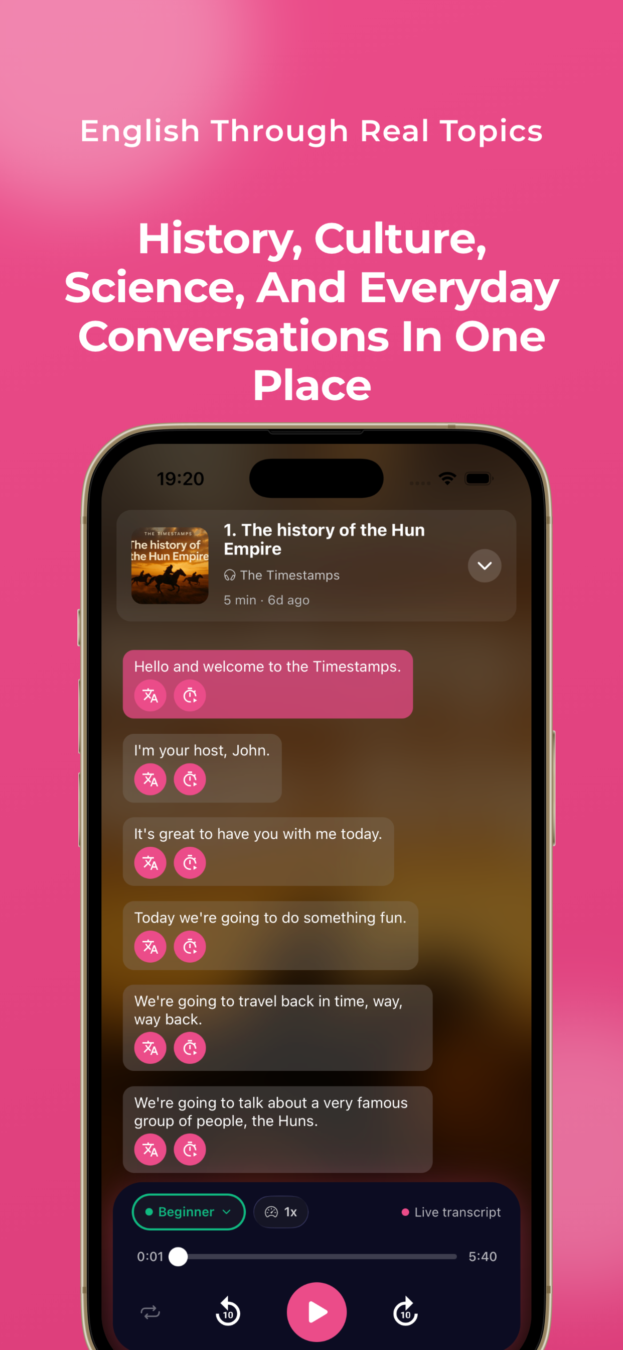 Glotcast: Learn by Listening