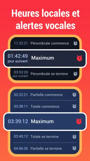 Capture d'écran de Eclipse Guide 2026-2027 sur iPhone 6