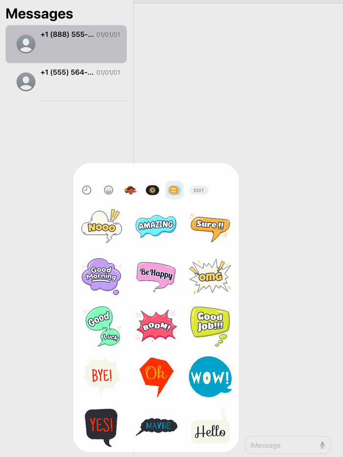 Talking Bubble Stickers