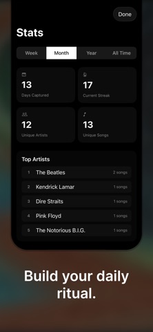 Songstamp - Music Journal screenshot