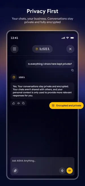 Aisha: AI Chat, Culture First screenshot 2