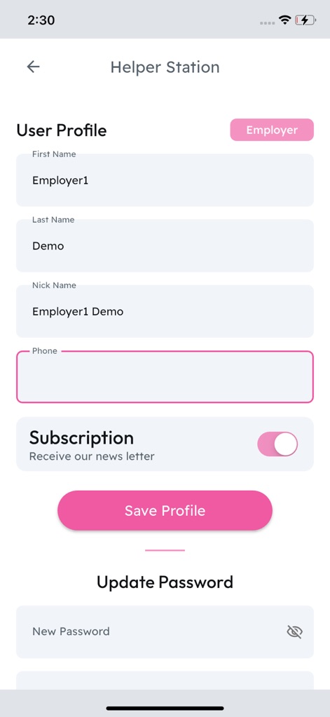 Helper Station - Business App | MWM