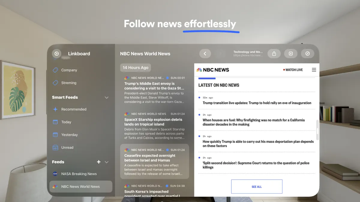 Linkboard: News and Bookmarks screenshot 2
