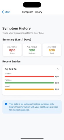 ParkinsPal screenshot