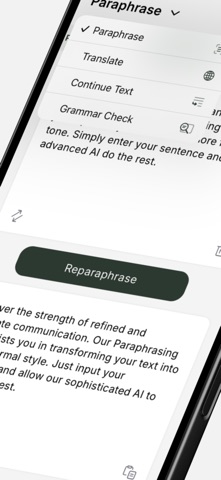 Paraphrase - AI Keyboard & Fix Screenshot 2 of 9