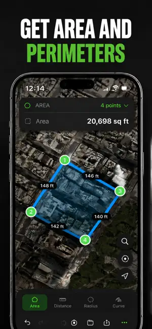 Fields Area Measure GPS Map screenshot 2