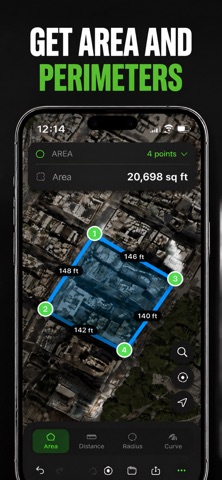 Fields Area Measure GPS Map screenshot