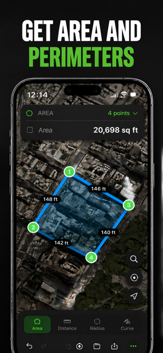 Fields Area Measure GPS Map Screenshot 2 of 6