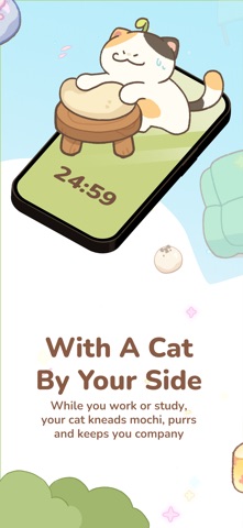 Meowchi: Cute Cat Focus Timer iPhone screenshot 2