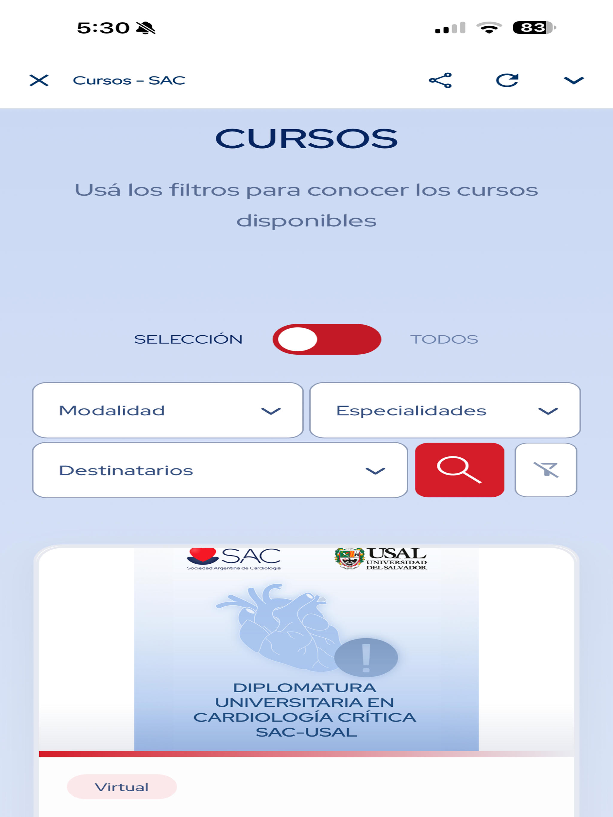 SAC - Soc. Arg. de Cardiología screenshot 10