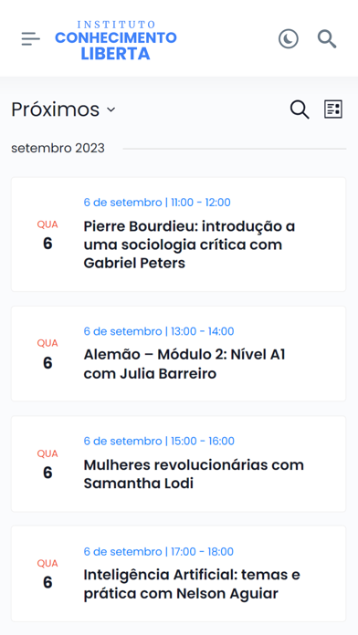 Instituto Conhecimento Liberta Screenshot