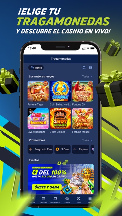 Pantalla de la aplicación JugaBet