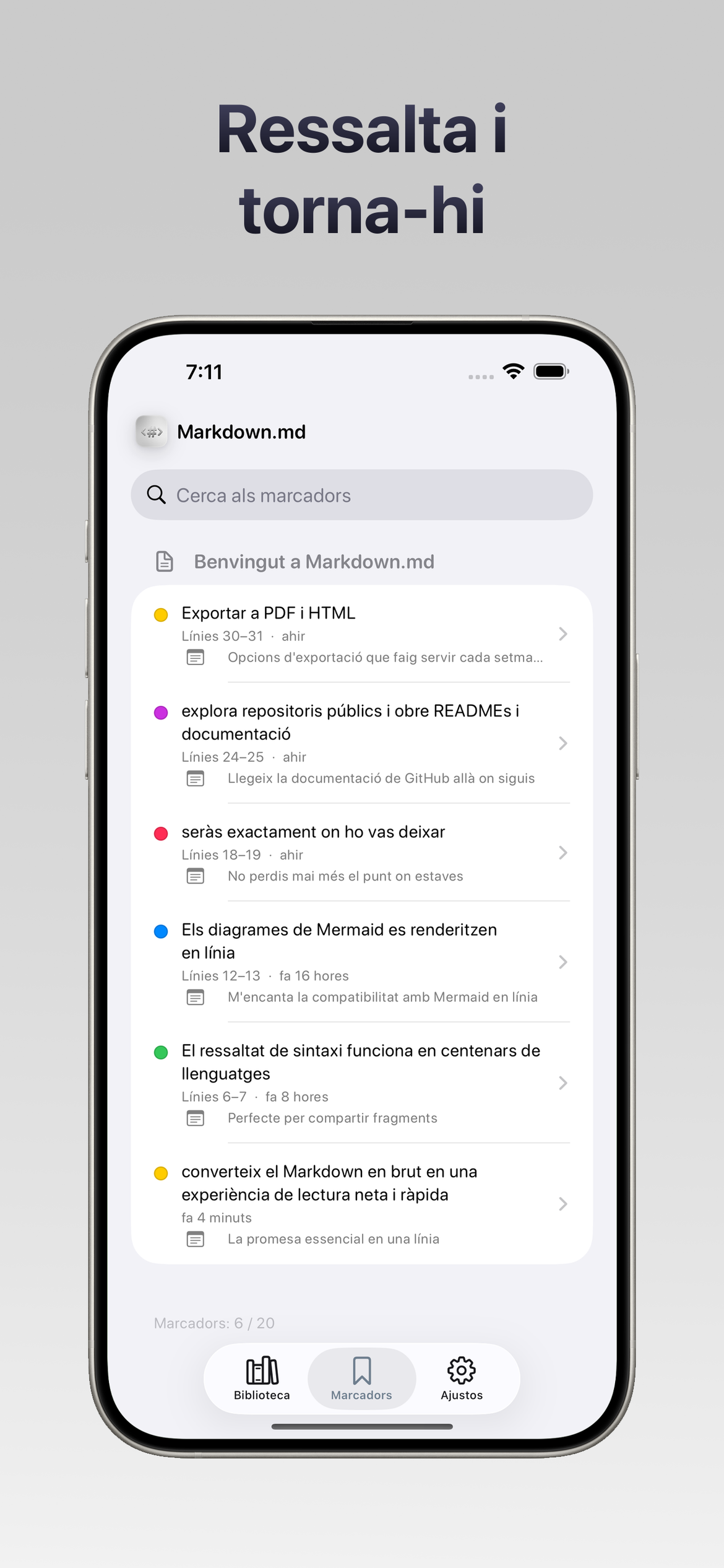 Markdown.md - Lector — Subratlla i torna-hi