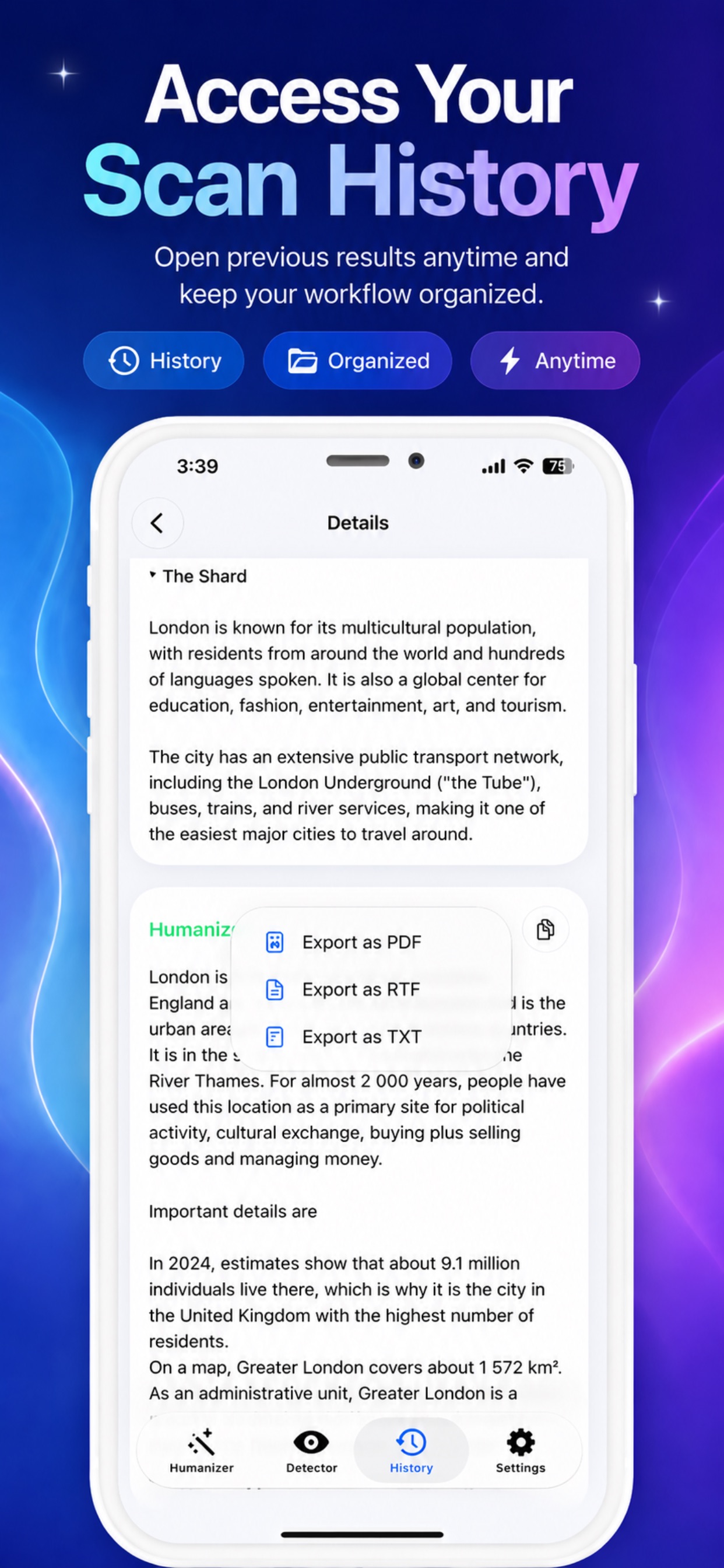 Screenshot 6 of Ai Text Detector - Humanizer